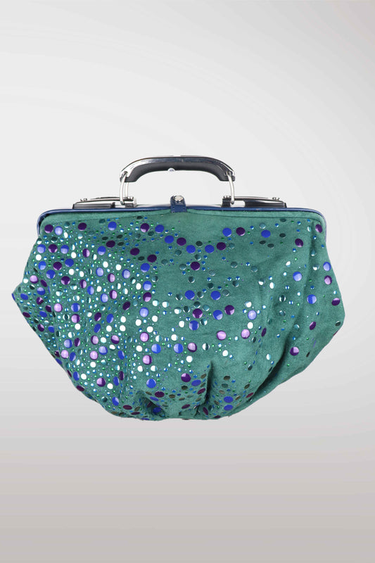 Vintage Diesel Multicolor Studded Clutch