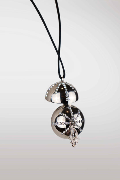 Silver necklace with two spherical pendants on a light gray background
mint condition vintage
designer archive piece
rare runway sample
one of a kind vintage
limited edition designer
authentic vintage designer
rare vintage designer find
collectible vintage fashion
high-end vintage clothing
luxury vintage apparel
designer vintage statement piece
genuine vintage couture
archival designer clothing
runway vintage fashion
vintage designer investment piece