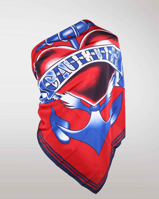 Jean Paul Gaultier vintage mesh top with tattoo print, 1990s archival runway style, sheer body-conscious design, iconic Y2K and avant-garde luxury fashion.