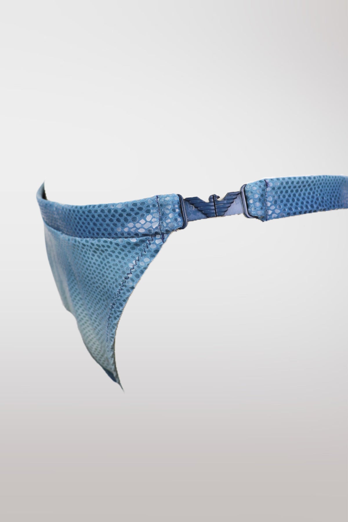 Emporio Armani Blue Ombré Embellished Bikini Set