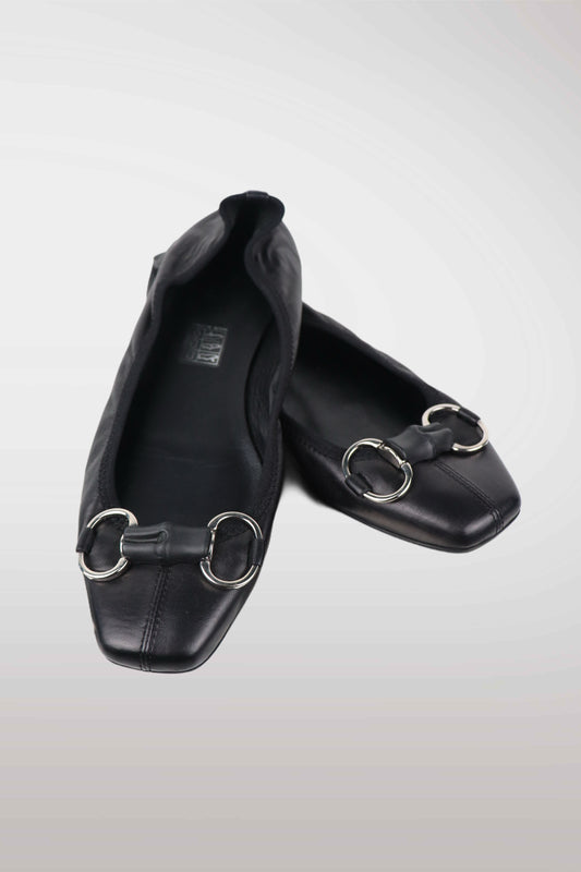 Gucci Horsebit Leather Ballet Flats