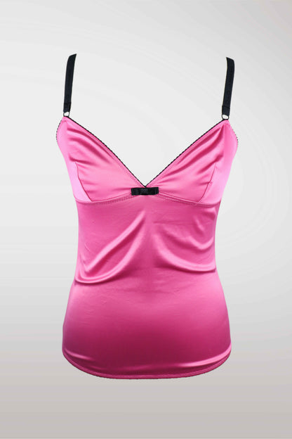 D&G Fuchsia Satin Camisole