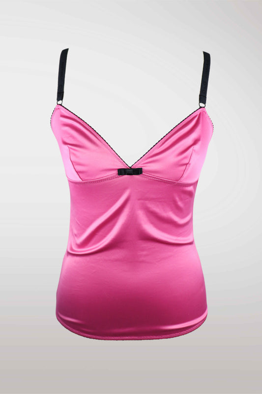 D&G Fuchsia Satin Camisole