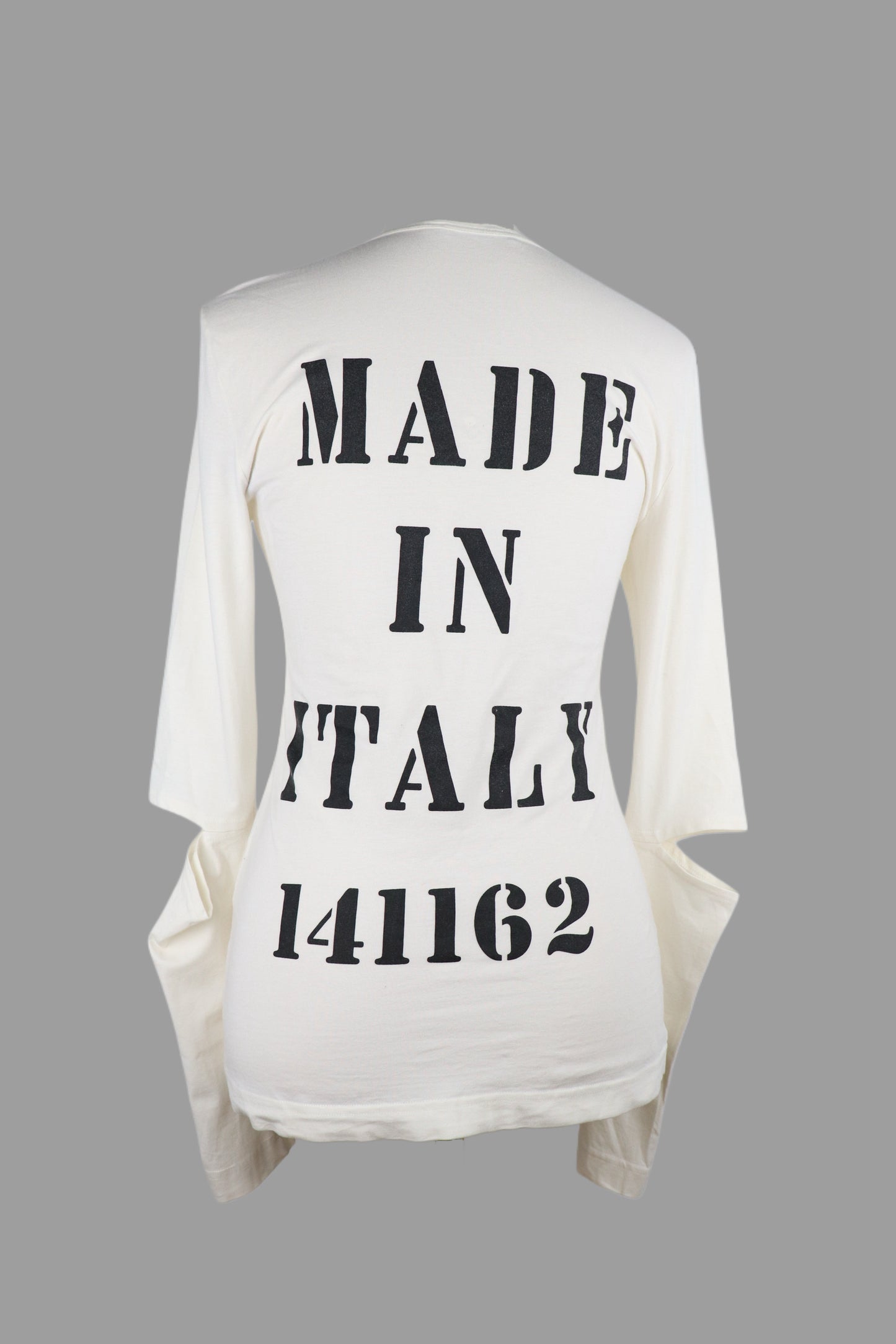 Early 2000s Dolce & Gabbana Graphic Print Long Sleeve Cutout Shirt