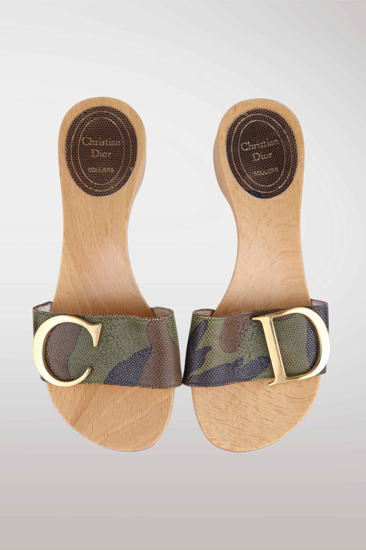 Pair of Christian Dior sandals with camouflage straps on a light gray background
mint condition vintage
designer archive piece
rare runway sample
one of a kind vintage
limited edition designer
authentic vintage designer
rare vintage designer find
collectible vintage fashion
high-end vintage clothing
luxury vintage apparel
designer vintage statement piece
genuine vintage couture
archival designer clothing
runway vintage fashion
vintage designer investment piece