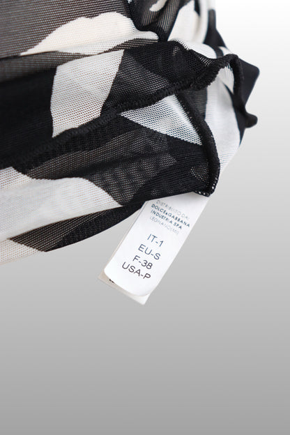 Dolce & Gabbana Sheer Zebra Camisole