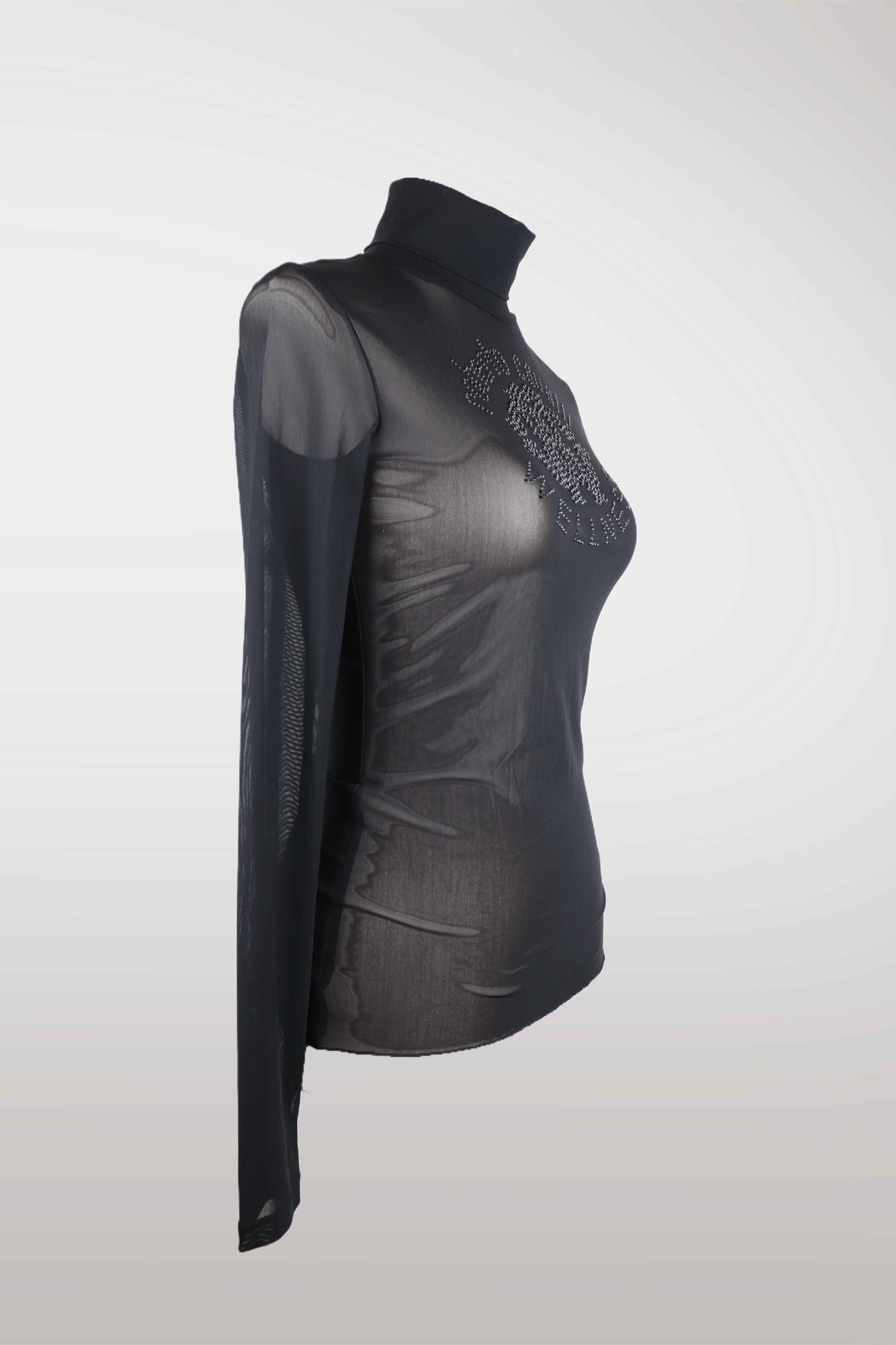 Black turtleneck top with sheer overlay on a mannequin against a white background

mint condition vintage
designer archive piece
rare runway sample
one of a kind vintage
limited edition designer
authentic vintage designer
rare vintage designer find
collectible vintage fashion
high-end vintage clothing
luxury vintage apparel
designer vintage statement piece
genuine vintage couture
archival designer clothing
runway vintage fashion
vintage designer investment piece