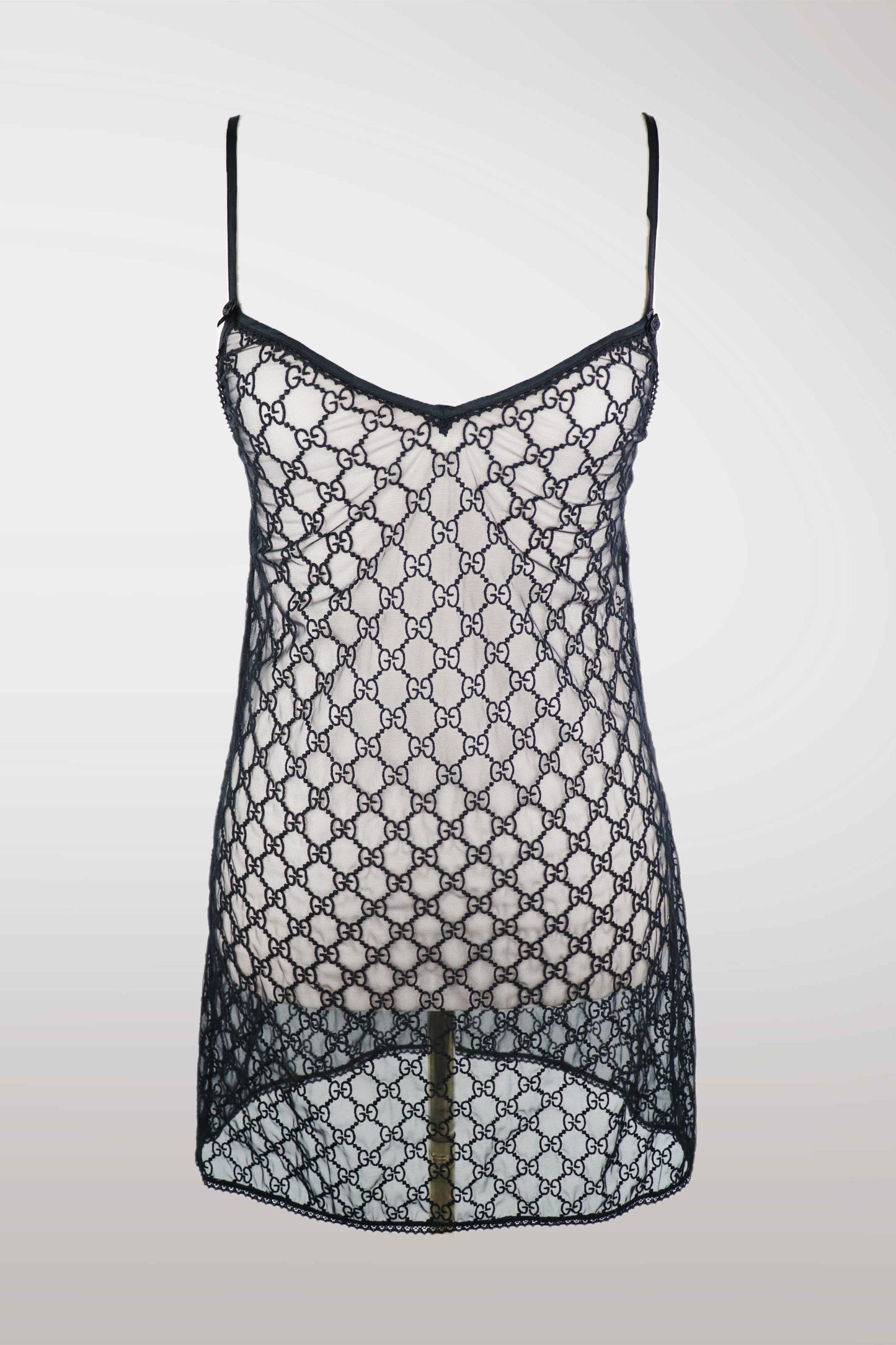 Gucci GG Supreme Monogram Lingerie Dress