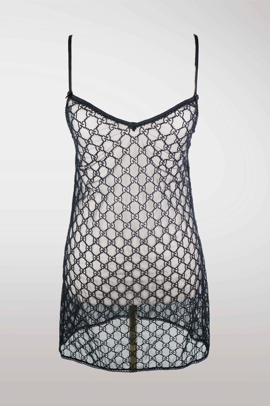 Gucci GG Supreme Monogram Lingerie Dress
