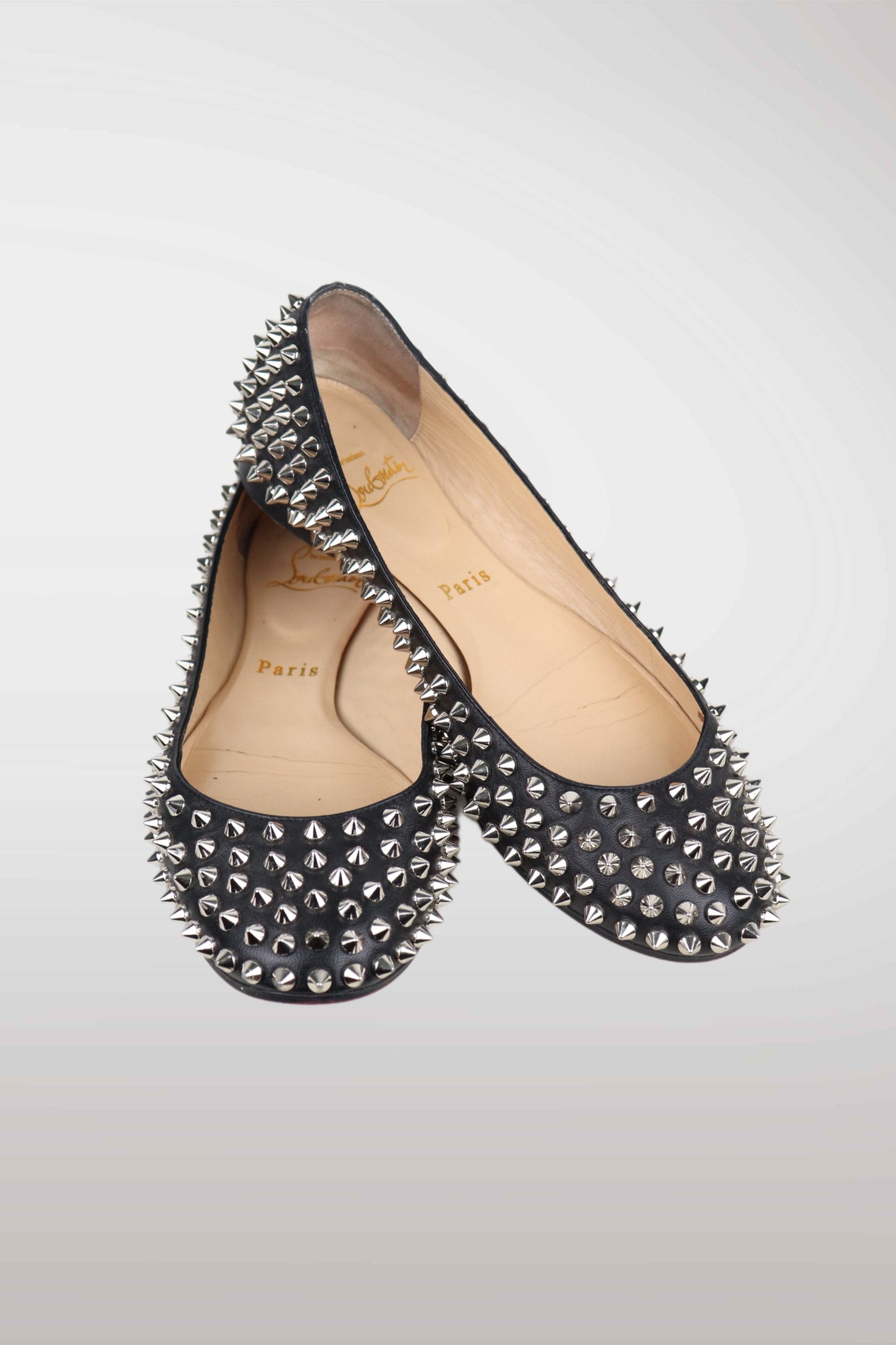 Christian Louboutin Spiked Ballet Flats | EU35.5