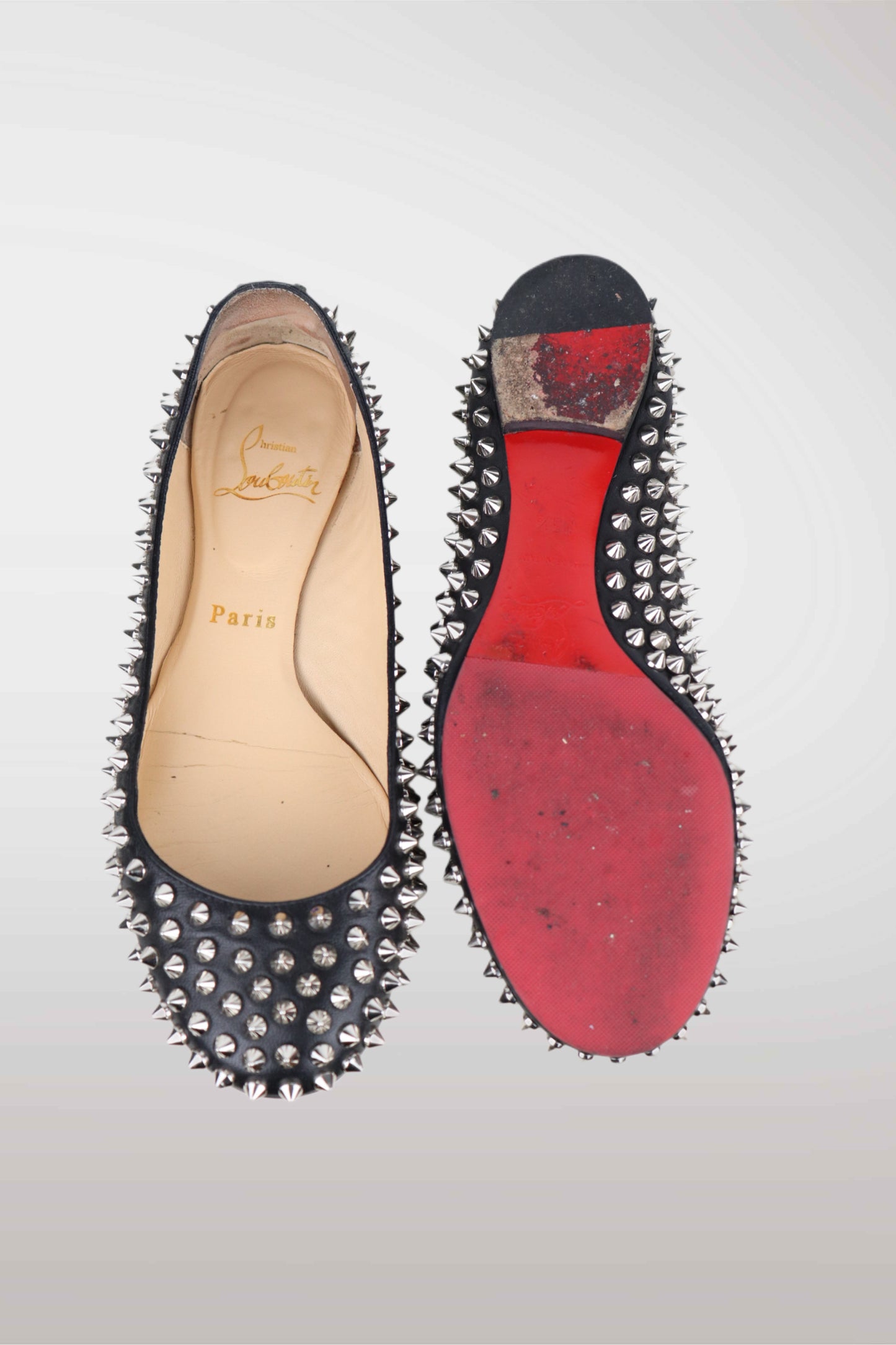 Christian Louboutin Spiked Ballet Flats | EU35.5