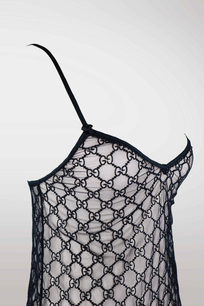 Gucci GG Supreme Monogram Lingerie Dress