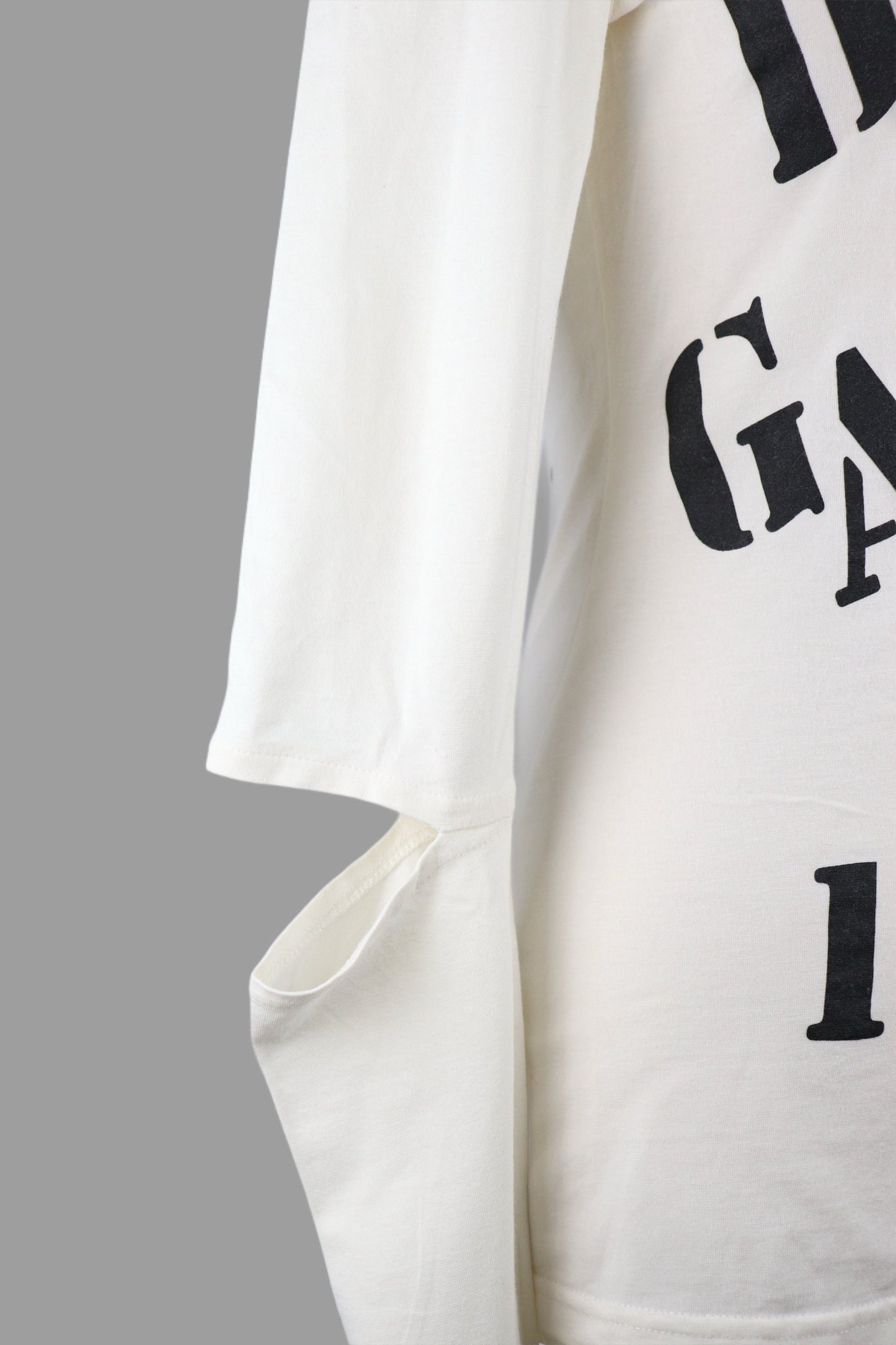 Early 2000s Dolce & Gabbana Graphic Print Long Sleeve Cutout Shirt