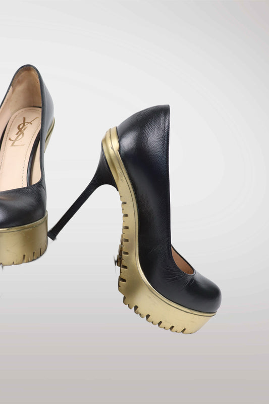 YSL Rive Gauche Platform Heels | EU37