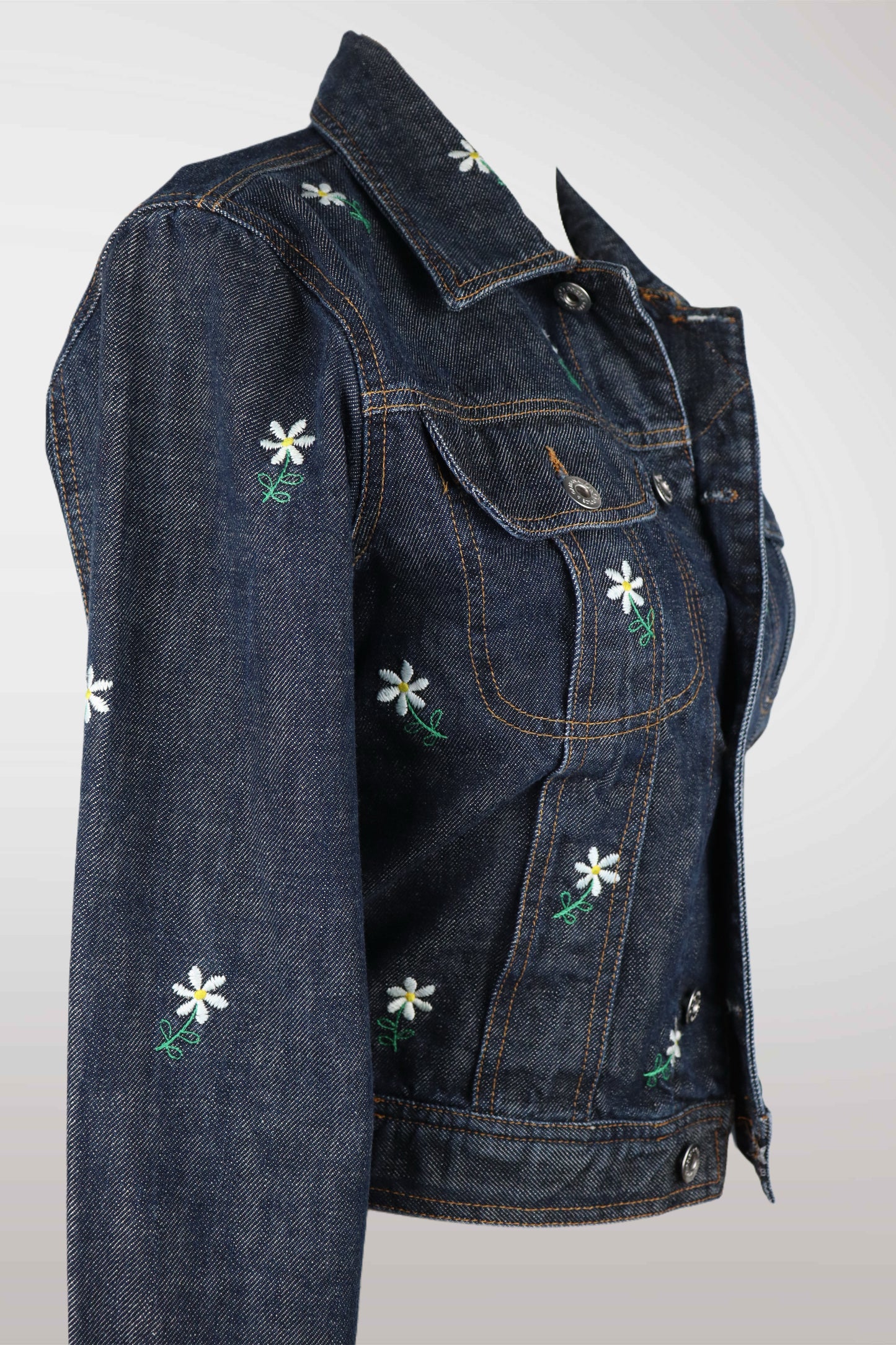 Early 2000s D&G Daisy Embroidered Denim Set (description)