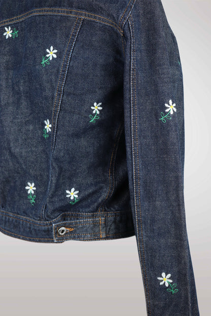 Early 2000s D&G Daisy Embroidered Denim Set (description)