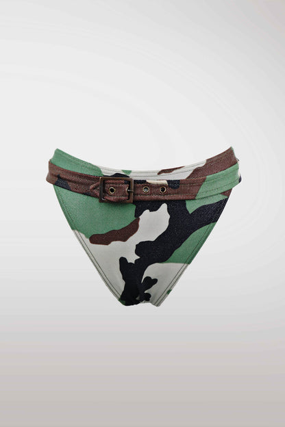 Christian Dior 2001 Camouflage Embellishment Bikini Set