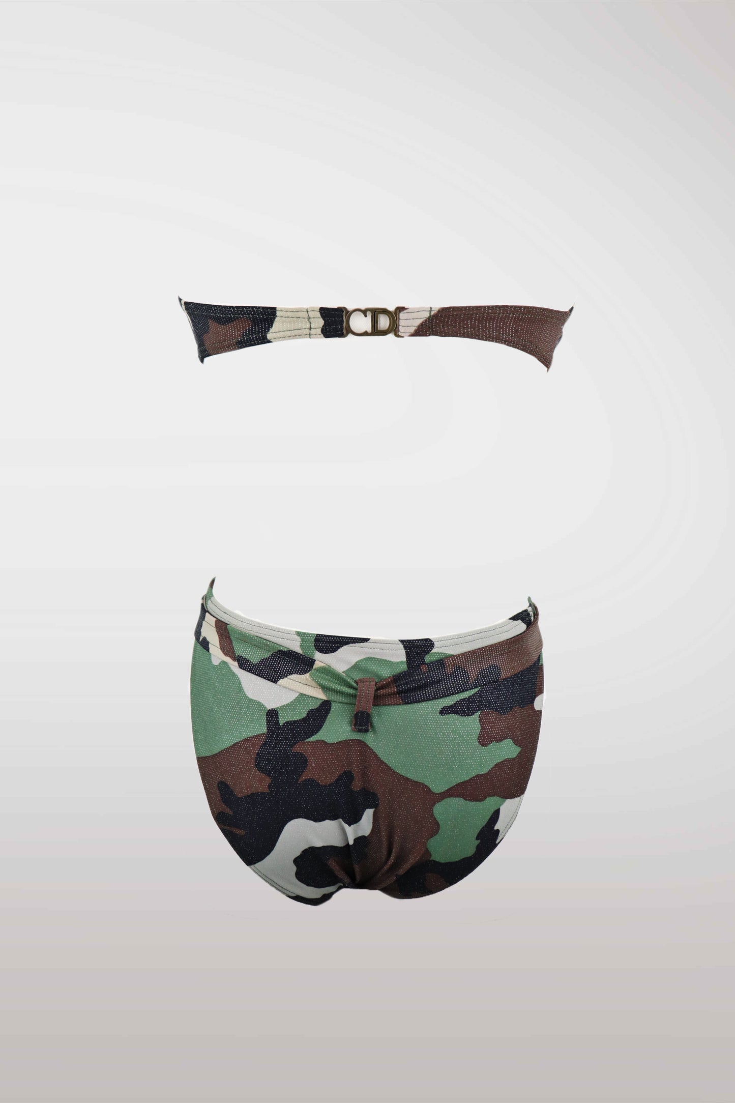 Christian Dior 2001 Camouflage Embellishment Bikini Set