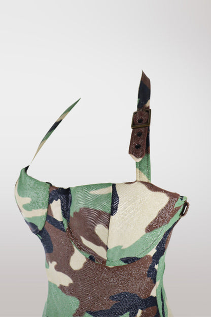 Christian Dior by Galliano S/S 2001 Camouflage Swimsuit