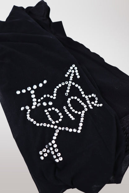 Christian Dior 2004 "I <3 DIOR" Crystal Detail Tights