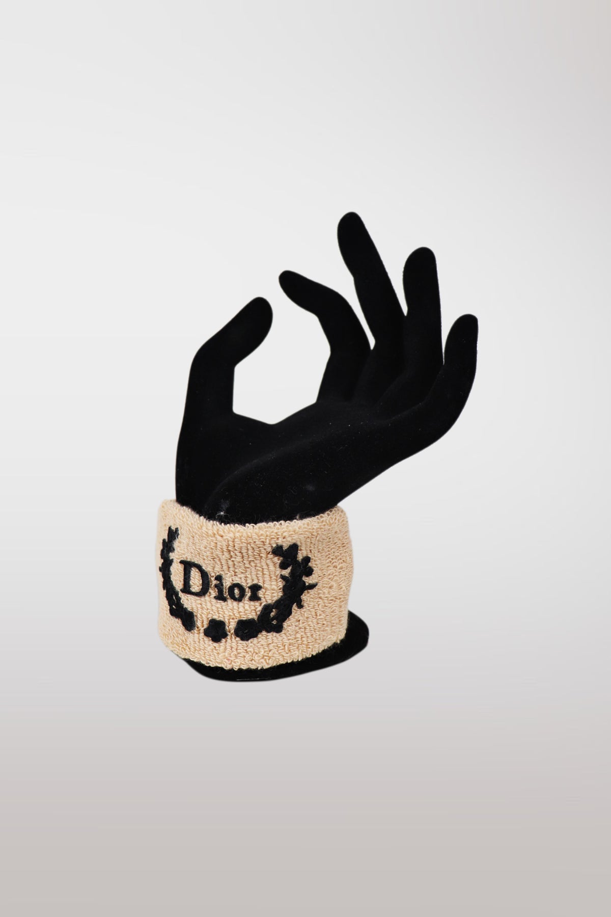 Christian Dior Black & Tan Sport Wristband (SINGLE)