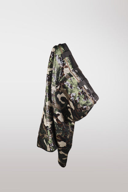 Camo Sequin Mermaid Midi Skirt