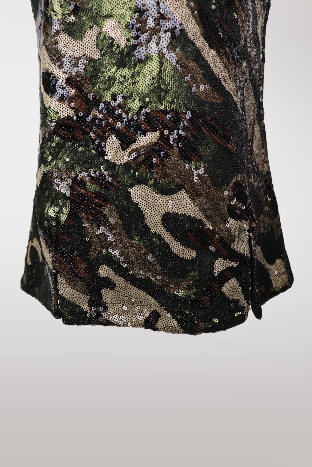 Camo Sequin Mermaid Midi Skirt