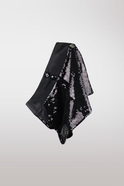 2000s Black Sequin Mini Skirt