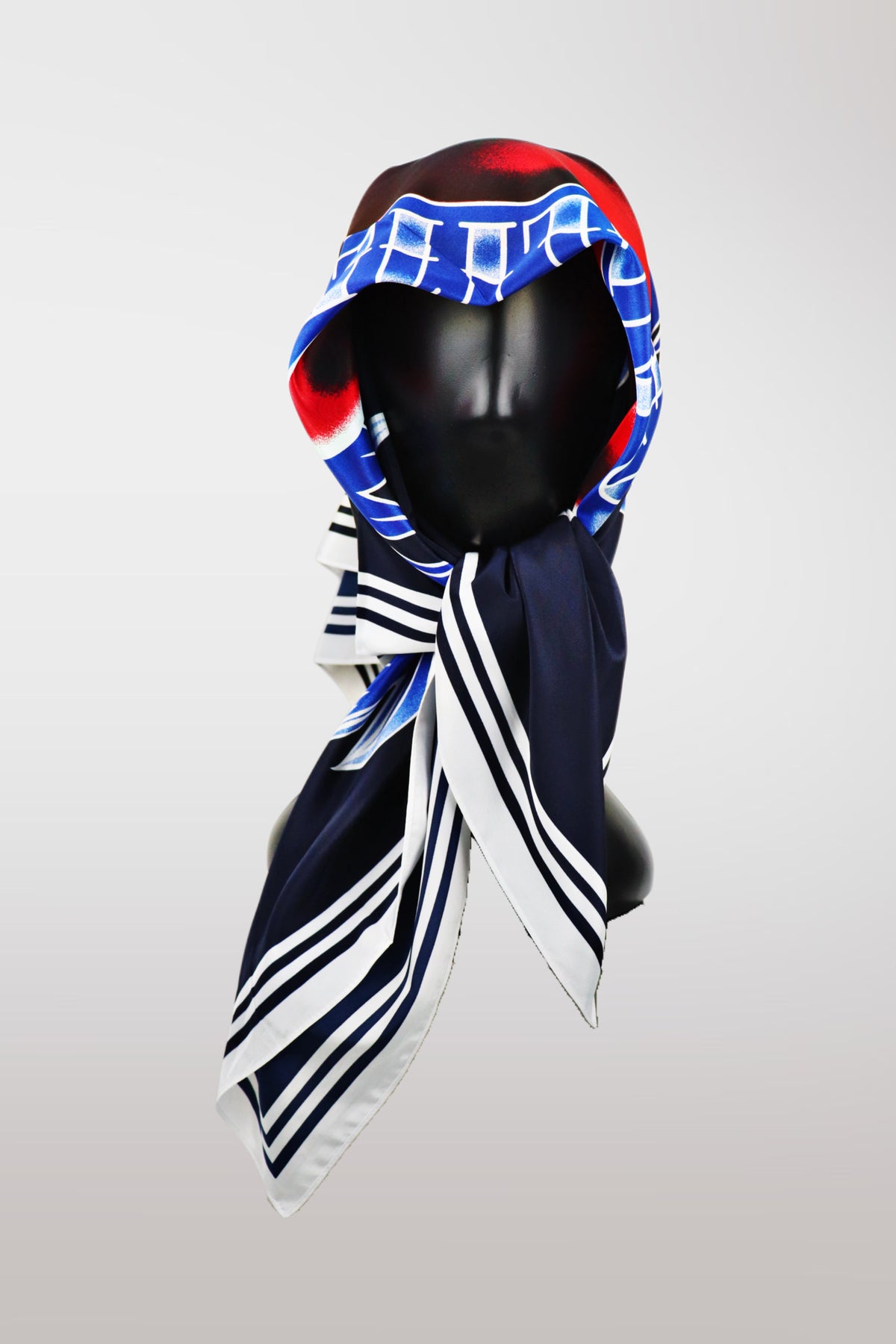 Jean Paul Gaultier 2015 Heart & Anchor Tattoo Scarf (Rare Colorway)