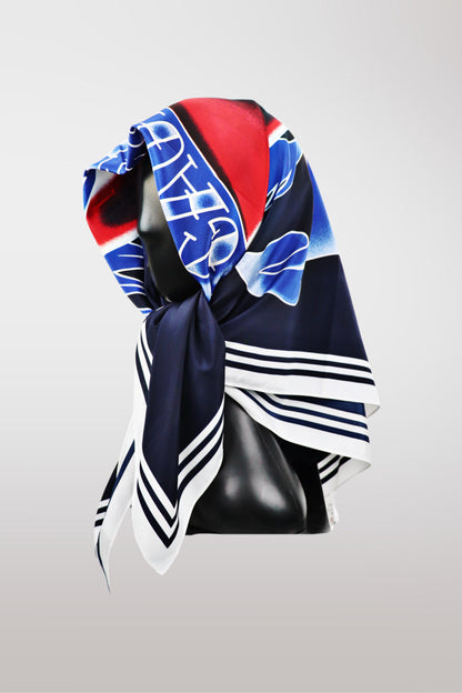 Jean Paul Gaultier 2015 Heart & Anchor Tattoo Scarf (Rare Colorway)