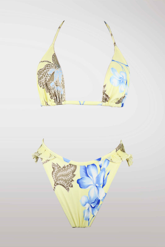Yellow bikini with floral and animal print on a light gray background
mint condition vintage
designer archive piece
rare runway sample
one of a kind vintage
limited edition designer
authentic vintage designer
rare vintage designer find
collectible vintage fashion
high-end vintage clothing
luxury vintage apparel
designer vintage statement piece
genuine vintage couture
archival designer clothing
runway vintage fashion
vintage designer investment piece