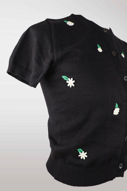 Dolce & Gabbana Floral Daisy Embroidered Cardigan