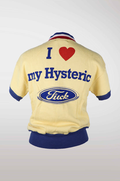 RARE 90s Hysteric Glamour Yellow Graphic Zip-Up