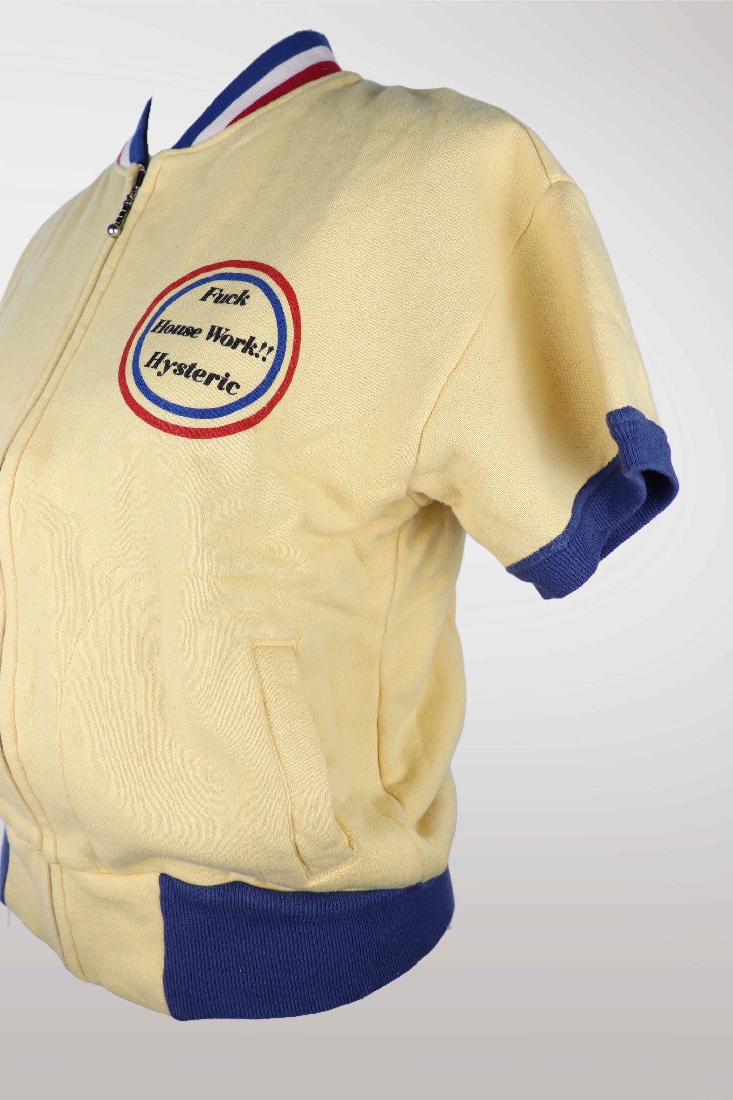 RARE 90s Hysteric Glamour Yellow Graphic Zip-Up