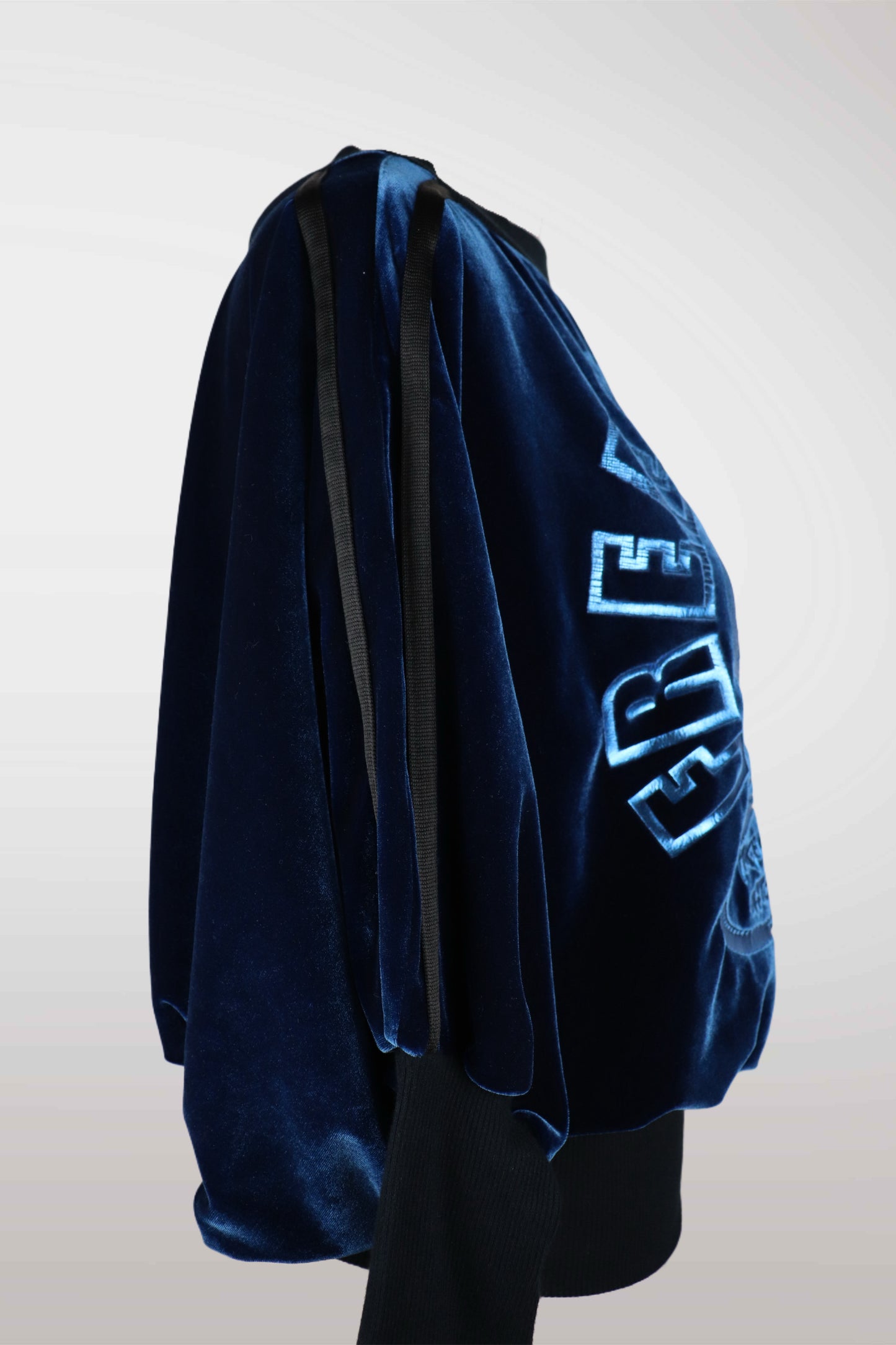 2000's Dolce & Gabbana Velvet Graphic Long Sleeve Top