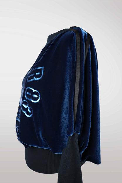 2000's Dolce & Gabbana Velvet Graphic Long Sleeve Top