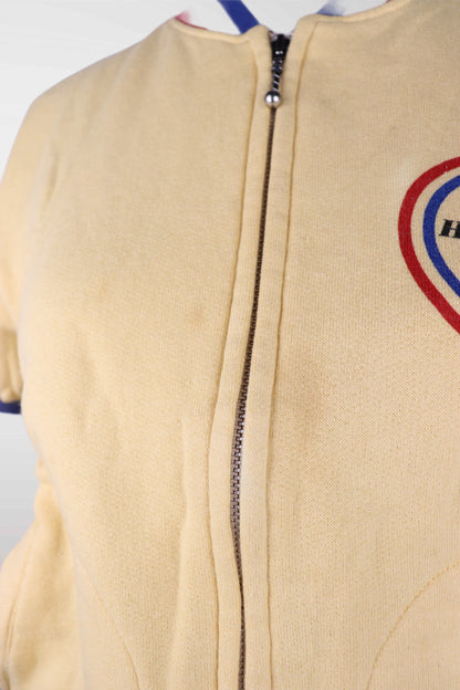 RARE 90s Hysteric Glamour Yellow Graphic Zip-Up