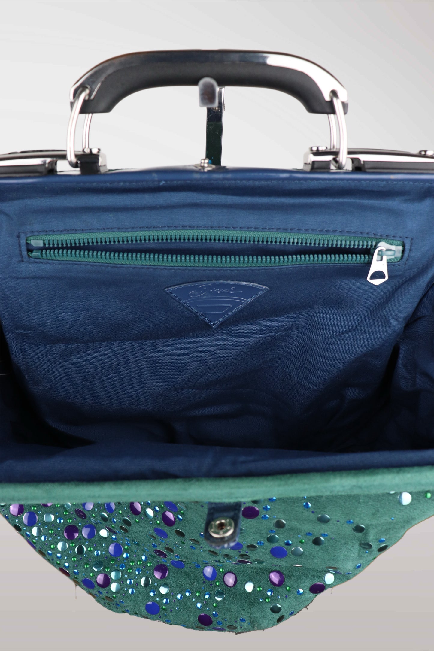 Vintage Diesel Multicolor Studded Clutch