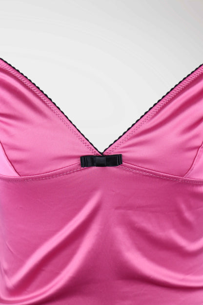 D&G Fuchsia Satin Camisole