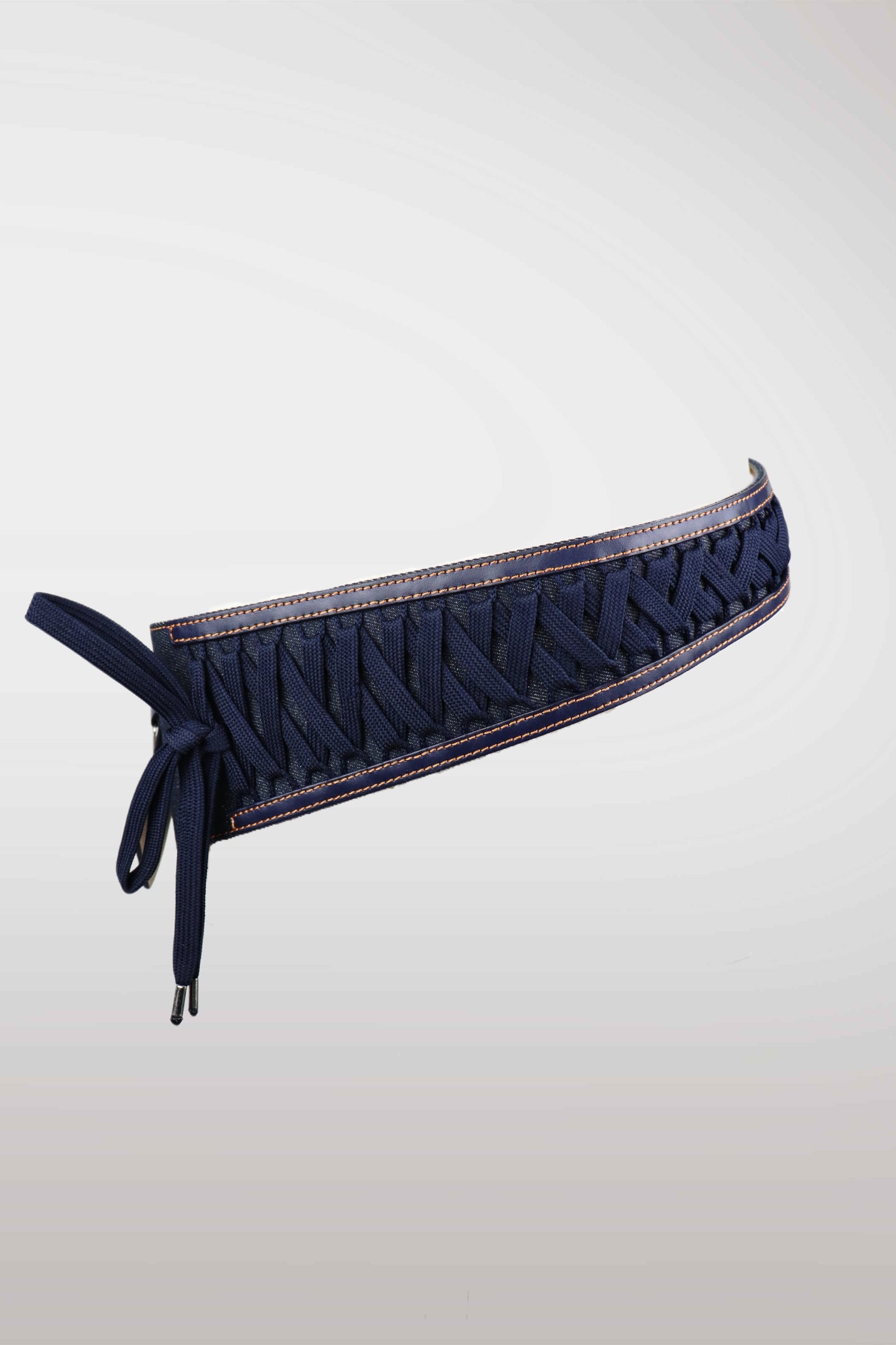 Christian Dior Denim & Leather Corset Belt