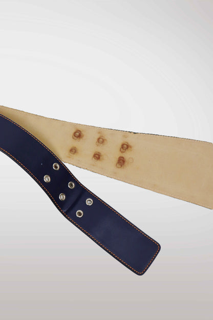 Christian Dior Denim & Leather Corset Belt