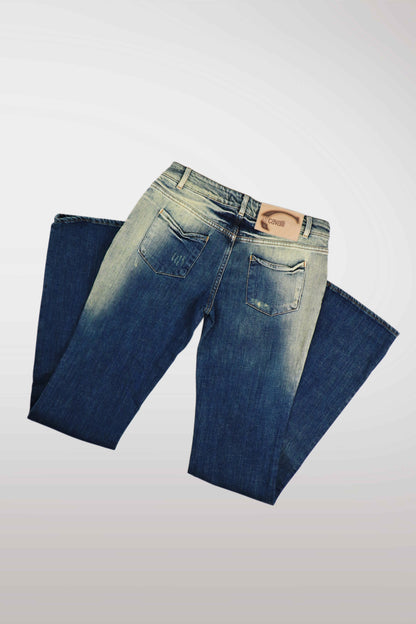 Just Cavalli Embellished Acid Washed Jeans